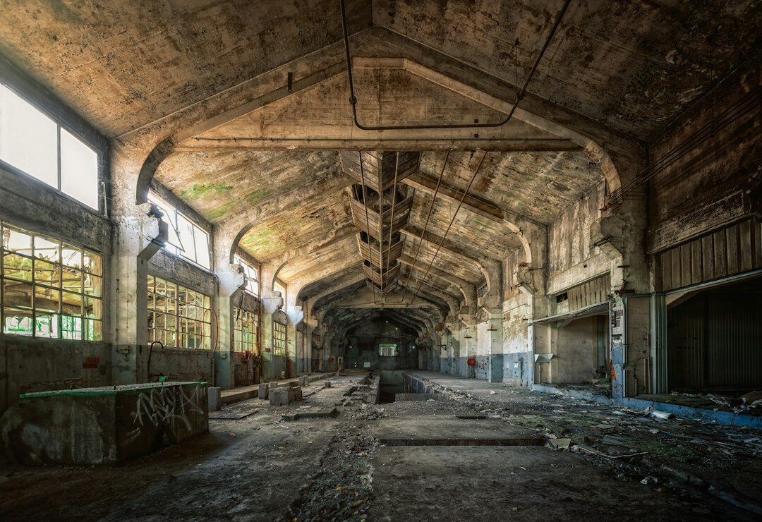 abandoned building interior